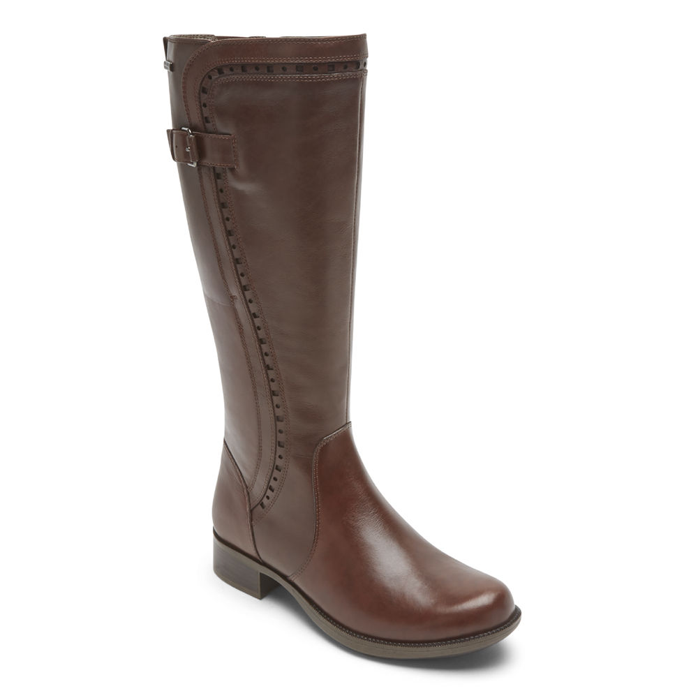 Rockport Støvler Dame Brune - Copley Waterproof Tall - VKHD09532